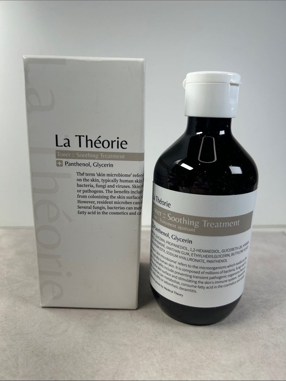 La Theorie Soothing Treatment Toner, Panthenol, Glycerin